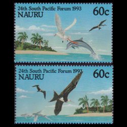 NAURU 1993 - Scott# 402-3 Marine Life 60c NH