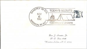 United States, Wisconsin, Scouts, Slogan Cancel
