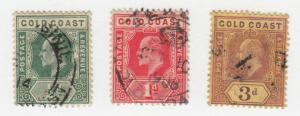 Gold Coast - 1907-09 - SC 56-57,60 - Used