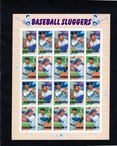 4080-4083 Baseball Sluggers, MNH sheet/20 (#V111111)