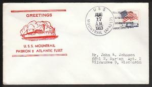 Greetings U.S.S. Mountrail 1963 cover PQL