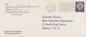 United States Fleet Post Office 3c Statue of Liberty 1954 Liberty 1955 York, ...