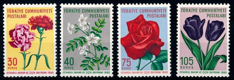 [66214] Turkey 1960 Flora Flowers Blumen  MLH