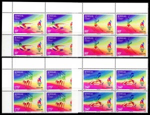 Senegal 1996 Sc#1214/1217 SUMMER OLYMPIC GAMES ATLANTA USA Block of 4 MNH