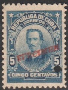 1910 Cuba Stamps Sc 269  Mayor General Ignacio Agramonte Specimen MNH