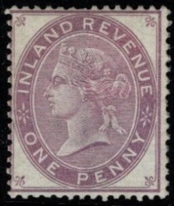 1867 Great Britain Queen Victoria Revenue 1 Penny Inland Revenue Unused