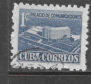 Cuba RA16: 1c Proposed Communications Building, used, F-VF