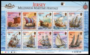 Jersey Scott 950g MNH**  Maritime Heritage souvenir sheet