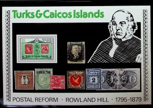 TURKS & CAICOS ISL. Sc 391-5+396-7 NH OF 1979 -SETS IN 2 COLORS +2 S/S - R. HILL