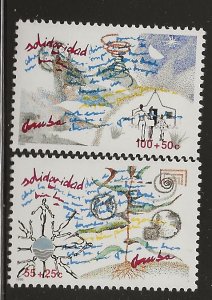 ARUBA  SC #   B19 - 20  MNH