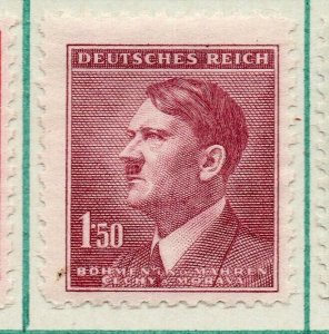 German Bohemia 1942 Hitler Early Issue Fine Mint Hinged 1.50K. NW-91526