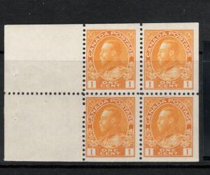 Canada #105a Mint Fine - Very Fine Never Hinged Booklet Pane