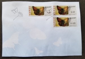 Norway Butterfly 2007 Insect (ATM Machine Frama Label stamp FDC) *defect