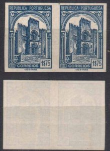 PORTUGAL STAMPS, 1935. Sc.#368A PROOF IMPERFORATED PAIR, MNG