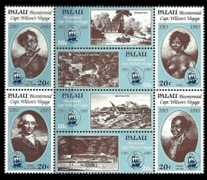 Palau - 1983 - Wilson Voyage Bicent - Set of 8 stamps - Scott #33-40 - MNH