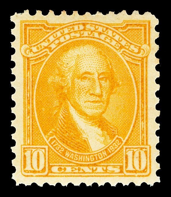 Scott 715 10c Washington Bicentennial Issue Mint XF NH VERY WELL CENTERED!