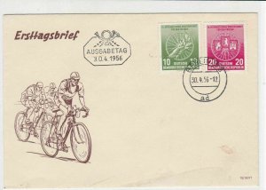 german democratic republic 1956 stamps cover ref 19225