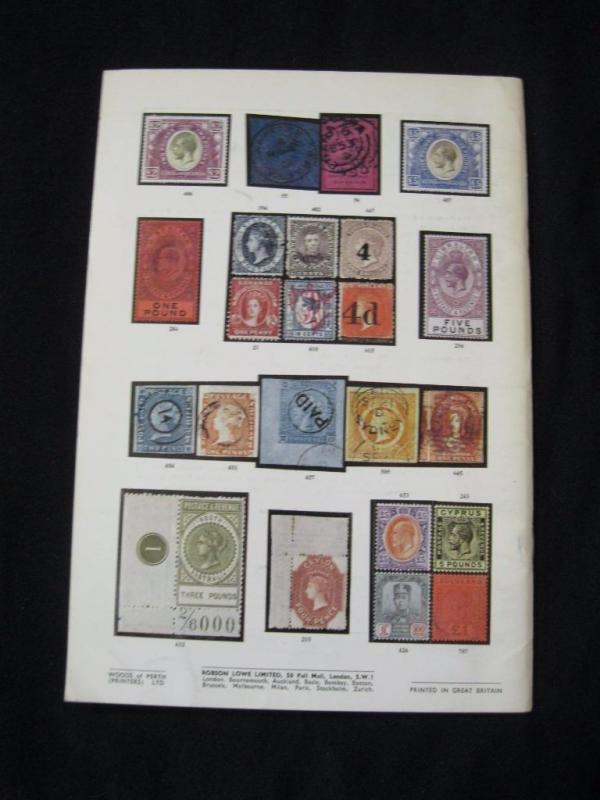 ROBSON LOWE AUCTION CATALOGUE 1967 BRITISH EMPIRE WITH CAPE OF GOOD HOPE & INDIA