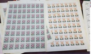 DNSAP Danish Third Reich Nazi Party stamps vignettes full sheets x 2 MNH Denmark