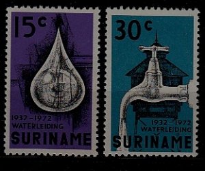 Suriname 395-96 MNH Water SCV1.35