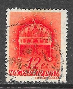 Hungary 584: 12f Crown of St Stephen, used, F-VF