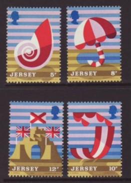 Jersey Scott 124-7 MNH** 1975 tourism set