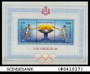 SAN MARINO - 1984 XXIIIth OLYMPIC GAMES LOS ANGELES MIN.SHEET MNH