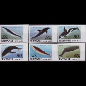 NORTH KOREA 1992 - Scott# 3152-7 Marine Life Imp. Set of 6 NH