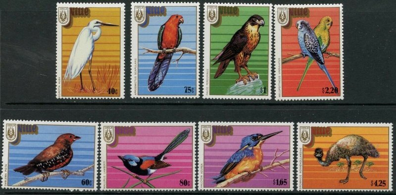 NIUE Sc#522-529 1986 Birds Complete Set OG Mint NH