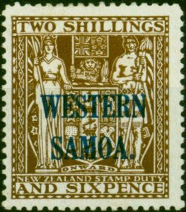 Samoa 1935 2s6d Deep Brown SG189 Fine LMM