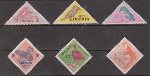 LIBERIA - Scott # 341-6 Mint Hinged - Bird Stamps