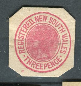 AUSTRALIAN STATES; Early 1890s QV fine used Postal Stationary Piece