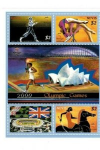Nevis 2000 - Olympics  - Sheet of Four   - MNH