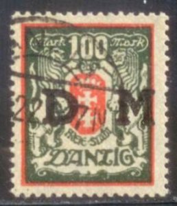 Danzig 1923 SC# O35 Used CH4
