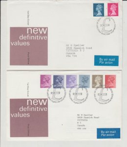BRITAIN FDC MACHINES 1977 - 1985