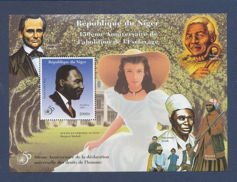 NIGER -  MNH S/S - Human Rights, Martin Luther King - 1998 --a