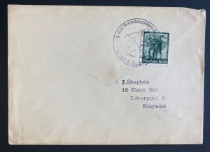 1938 Vienna Germany First Day Cover FDC To Liverpool England New Territories