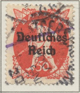 Germany Bavaria Bayern 50pf overprinted Deutsches Reich stamp SG123 1920