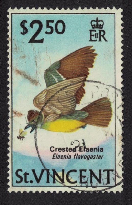 St. Vincent Yellow-bellied elaenia 'Crested Elaenia' Bird $2.50 1970 Canc