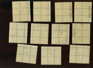 610 Harding Lot of 11  Mint  Plate Blocks of 6 Stamps  (610 PB A32)