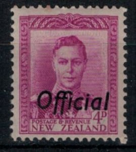 New Zealand 1947 SG O153 4d KGVI Definitive - Official - MNH