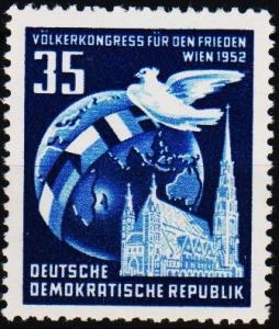 Germany(DDR).1952 35pf S.G.E98 Mounted Mint