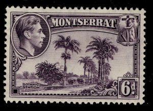 MONTSERRAT GVI SG107, 6d violet, M MINT. Cat £25.