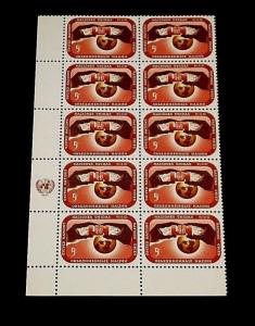 U.N. 1967,NEW YORK #167, DEFINITIVE, MNH, INSC. BLK/10, NICE! LQQK!