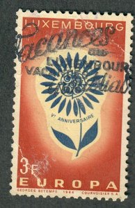 Luxembourg #411 Europa used single