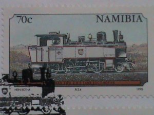 NAMIBIA- 1995 COVER :CENTENARY OF RAILWAYS- COMPLETE SET OF STAMP  FDC