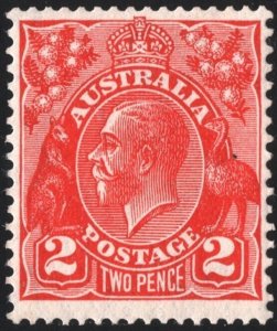 Australia SC#116 2d King George V Single (1931) MLH