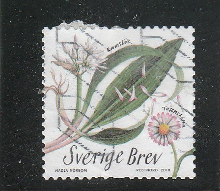 Sweden  Scott#  2821b  Used  (2018 Edible Plants)