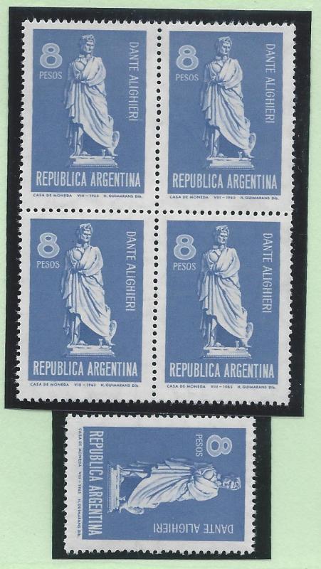 Argentina #783, MNH, Blk/4 + 1