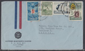 Sri Lanka - Aug 12, 1959 Advertising Cover to Canada